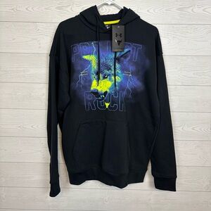 NWT UNDER ARMOUR PROJECT ROCK HEAVYWEIGHT TERRY HOODIE SIZE MEDIUM $90